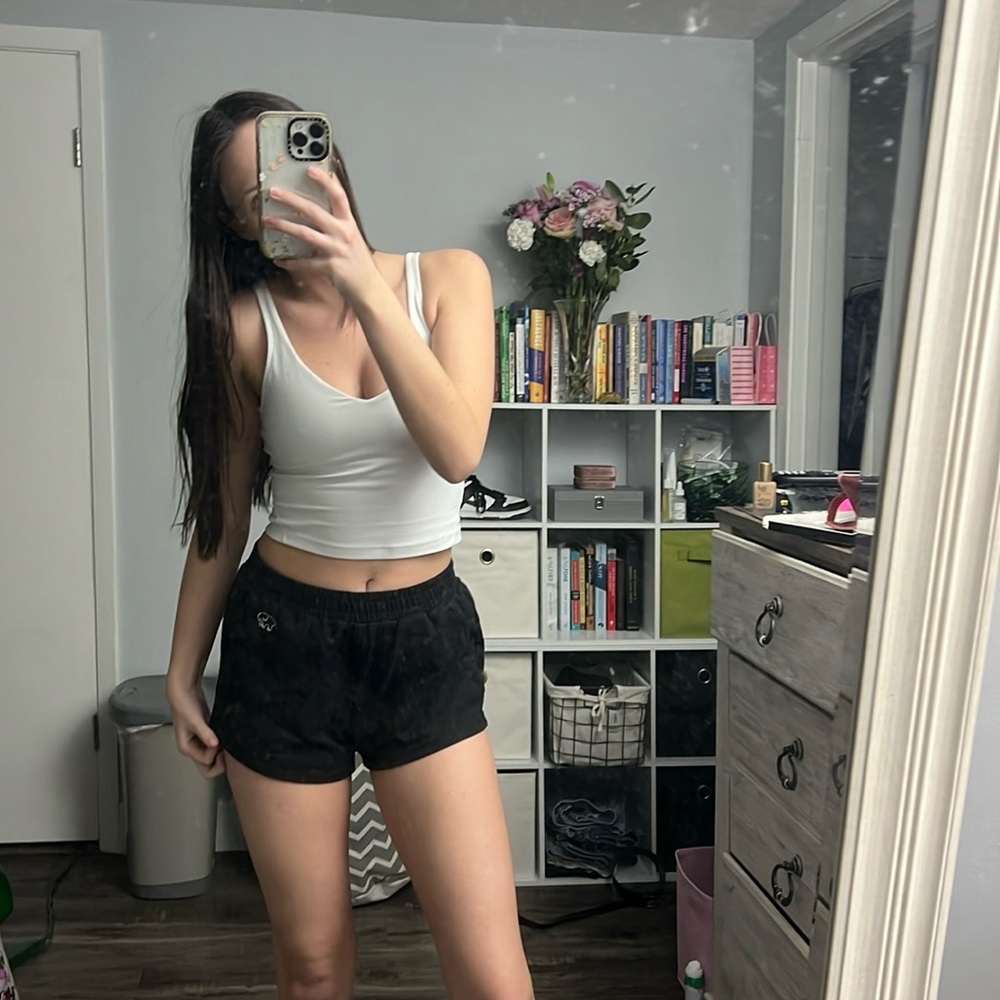 Ivory ella black lounge, shorts, size small
